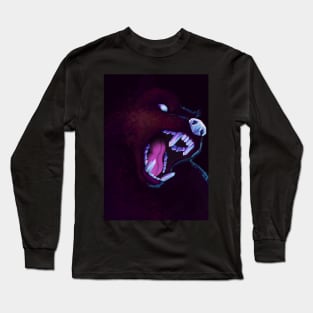 Menacing Crystal Teeth Dog Long Sleeve T-Shirt